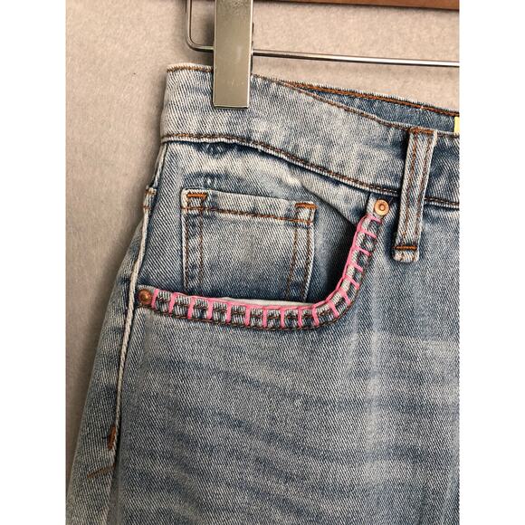 Circus NY by Sam Edelman Maxi Skirt Teen's Size 25 Mid Rise Back Slit Denim NEW - Picture 3 of 10